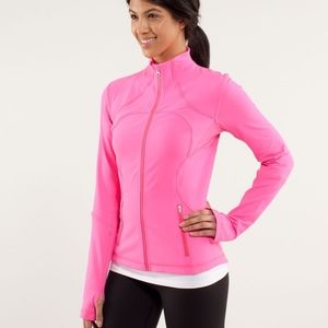Bright Pink Lululemon Forme Jacket with Cuffins